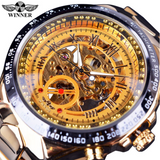 Men's high-grade hollow full-automatic mechanical steel band Watch