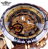 Men's high-grade hollow full-automatic mechanical steel band Watch