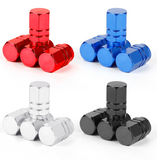 Four aluminum Car anti-theft valve cap wheels