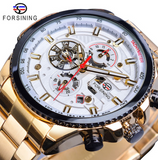 Pop up large dial multi-function fully automatic hollow mechanical watch