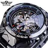 Men's high-grade hollow full-automatic mechanical steel band Watch