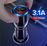 Universal 18W Car Charger Quick Charge 3.0 Dual 3.1A USB Fast Charging