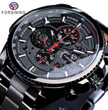 Pop up large dial multi-function fully automatic hollow mechanical watch