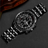 Popular men's steel band fashion quartz watch