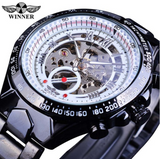 Men's high-grade hollow full-automatic mechanical steel band Watch