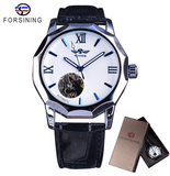 Men's fashion, leisure and retro automatic mechanical watch