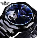 Men's fashion, leisure and retro automatic mechanical watch