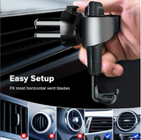 Gravity Car Phone Holder Air Vent Clip Mount No Magnetic Universal Mobile Support GPS Stand For iPhone