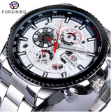 Pop up large dial multi-function fully automatic hollow mechanical watch