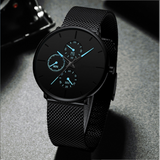 Fashion high-end leisure business net belt quartz watch