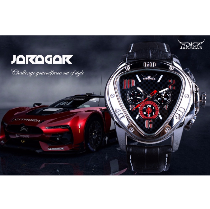 Men's fashionable leisure heart-shaped triangle automatic mechanical watch