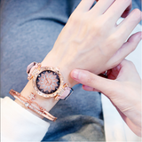 Women Watches Bracelet set Starry Sky Ladies Bracelet Watch Casual Leather Quartz Wristwatch Clock Relogio Feminino