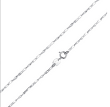 BAMOER Classic Basic Chain 100% 925 Sterling Silver Lobster Clasp Adjustable Necklace Chain Fashion Jewelry SCA009-45