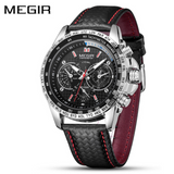 Men's sports imitation three eye luminous men's Watch