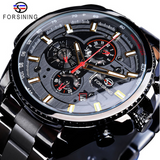 Pop up large dial multi-function fully automatic hollow mechanical watch