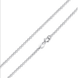 BAMOER Classic Basic Chain 100% 925 Sterling Silver Lobster Clasp Adjustable Necklace Chain Fashion Jewelry SCA009-45