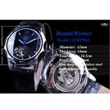 Men's fashion, leisure and retro automatic mechanical watch