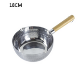 Snow Pan Aluminum Nonstick Saucepan Wooden Handle Cooker Boiled Porridge Food For Gas Stoves Kitchen Supplies HOME