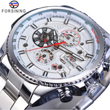 Pop up large dial multi-function fully automatic hollow mechanical watch