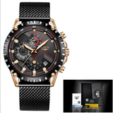 Multifunctional business sports leisure fashion waterproof quartz watch