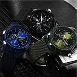 Quartz canvas luminous Military Watch