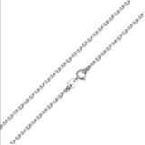 BAMOER Classic Basic Chain 100% 925 Sterling Silver Lobster Clasp Adjustable Necklace Chain Fashion Jewelry SCA009-45