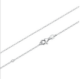 BAMOER Classic Basic Chain 100% 925 Sterling Silver Lobster Clasp Adjustable Necklace Chain Fashion Jewelry SCA009-45