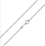 BAMOER Classic Basic Chain 100% 925 Sterling Silver Lobster Clasp Adjustable Necklace Chain Fashion Jewelry SCA009-45