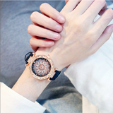 Women Watches Bracelet set Starry Sky Ladies Bracelet Watch Casual Leather Quartz Wristwatch Clock Relogio Feminino