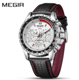 Men's sports imitation three eye luminous men's Watch